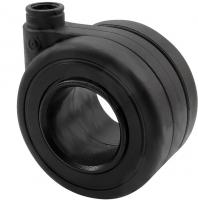 DENVER Опора колесная, прорезиненное колесо, D65 мм, без стопора, черная CST15 BLACK фото, цена 575 руб.