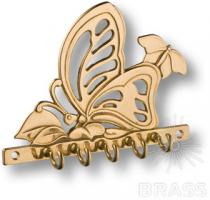 Держатель для ключей "Бабочка",цвет глянцевая латунь 00071 фото, цена 2 040 руб.