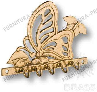 Держатель для ключей "Бабочка",цвет глянцевая латунь 00071 фото, цена 2 040 руб.