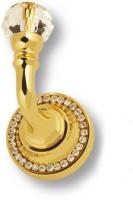 Крючок однорожковый, латунь с кристаллом Swarovski, глянцевое золото 1471-003L фото, цена 7 115 руб.