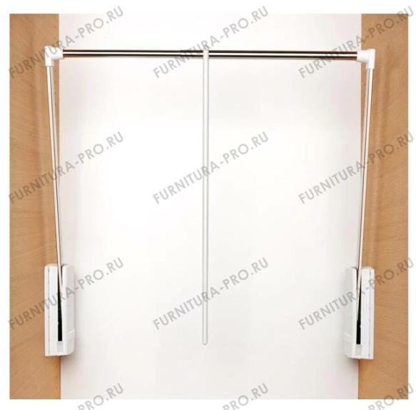 Лифт для одежды, отделка белая + хром глянец SE08LA401 фото, цена 9 645 руб.