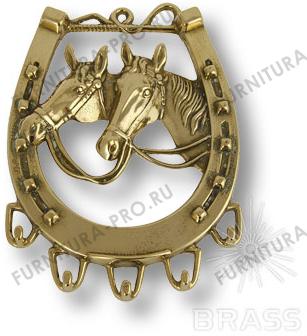 Настенная ключница "Лошадь", латунь 00069 фото, цена 5 055 руб.