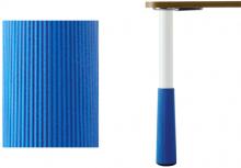 Нога d.50 Н495-675 для стола KINDER, цвет белый RAL9003 + синий 654.58.01.82.04 фото, цена 7 470 руб.