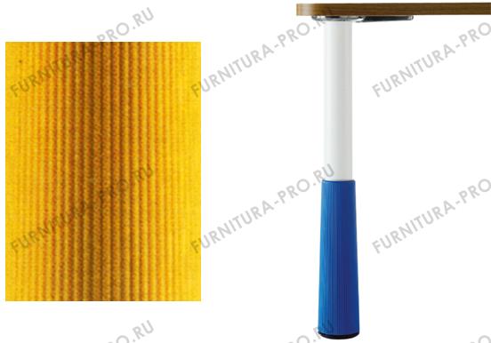 Нога d.50 Н495-675 для стола KINDER, цвет белый RAL9003 + жёлтый 654.58.01.81.04 фото, цена 7 470 руб.