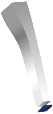 Подпятник самоклеящийся 20x20мм, фетр 3.5мм коричневый (лист 50 штук)