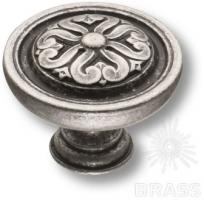 Ручка кнопка, античное серебро BU 009.50.16 фото, цена 1 190 руб.