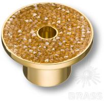 Ручка кнопка c золотыми кристаллами Swarovski, глянцевое золото STONE16/O-SW/O фото, цена 4 260 руб.