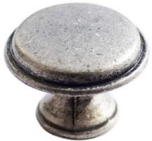 Ручка-кнопка D30мм серебро состаренное WPO.6000.030.00E8 фото, цена 360 руб.