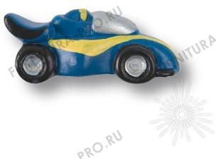 Ручка кнопка детская, машина гоночная синяя 356AZ фото, цена 970 руб.