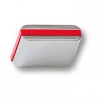 Ручка кнопка, глянцевый хром с красной вставкой 429025MP02PL17 фото, цена 540 руб.