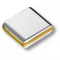 Ручка кнопка, глянцевый хром с жёлтой вставкой 429025MP02PL08 фото, цена 540 руб.