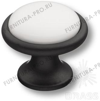 Ручка кнопка керамика с металлом, белый/чёрный 3008-85-000 фото, цена 1 060 руб.