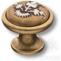 Ручка кнопка керамика с металлом, орнамент/старая бронза 3008-40-EMBOSSING фото, цена 2 015 руб.