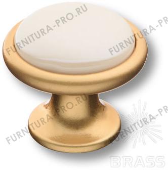 Ручка кнопка керамика с металлом, перламутровый/матовое золото 3008-61-L PEARL фото, цена 1 215 руб.