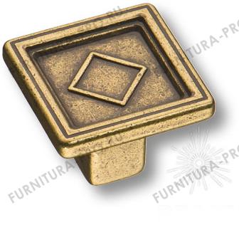 Ручка кнопка квадратная, античная бронза 15.320.00.12 фото, цена 215 руб.
