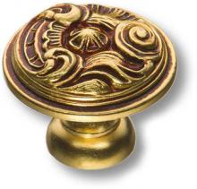 Ручка кнопка, латунь, цвет покрытия французское золото 012035H фото, цена 1 835 руб.