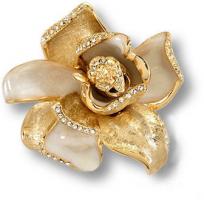 Ручка кнопка "Magnolia" эксклюзивная коллекция, глянцевое золото 24K 11.55 MO19 фото, цена 11 240 руб.