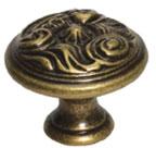 Ручка-кнопка, отделка бронза античная "Флоренция" WPO.2028Y.30.M00D1 фото, цена 250 руб.