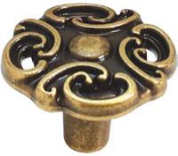 Ручка-кнопка, отделка бронза античная "Флоренция" WPO.810Y.000.M00D1 фото, цена 255 руб.