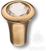 Ручка кнопка с кристаллом эксклюзивная коллекция, глянцевое золото 1393.0016.024.183 фото, цена 370 руб.