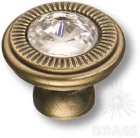 Ручка кнопка с кристаллом Swarovski, античная бронза 25.319.30.SWA.12 фото, цена 1 295 руб.