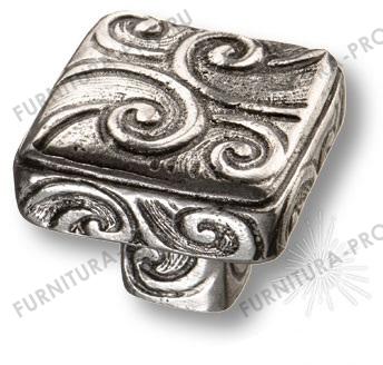Ручка кнопка сплав олова и серебра, цвет античное серебро 900.00.16 фото, цена 4 245 руб.