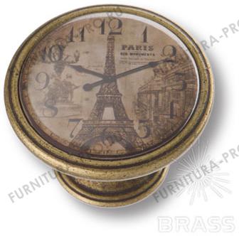Ручка кнопка, винтажные часы, старая бронза 550BR05 фото, цена 555 руб.