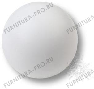 Ручка кнопка, выполнена в форме шара, цвет белый матовый 445BL2 фото, цена 310 руб.