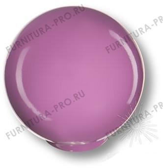 Ручка кнопка, выполнена в форме шара, цвет фиолетовый глянцевый 626MO фото, цена 140 руб.