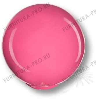 Ручка кнопка, выполнена в форме шара, цвет малиновый глянцевый 626MG фото, цена 140 руб.