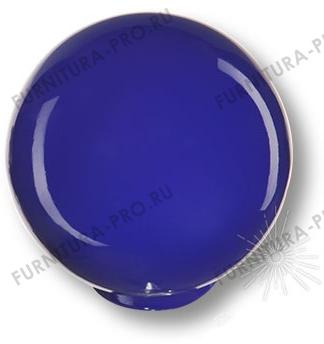 Ручка кнопка, выполнена в форме шара, цвет синий глянцевый 626AZ фото, цена 140 руб.