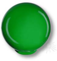 Ручка кнопка, выполнена в форме шара, цвет зеленый глянцевый 626VE фото, цена 140 руб.