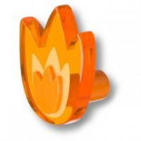 Ручка-кнопка выполнена в форме тюльпана, цвет оранжевый 665NAX фото, цена 990 руб.