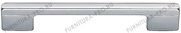 Ручка-скоба 160-128мм, отделка хром матовый лакированный 8.1012.160128.42 фото, цена 375 руб.