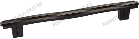 Ручка-скоба 160мм, отделка железо античное черное шлифованное 8.1147.0160.0750 фото, цена 850 руб.