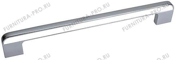 Ручка-скоба 192мм, отделка хром глянец + белый CH0103-192.PC/WH фото, цена 1 235 руб.