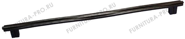 Ручка-скоба 320мм, отделка железо античное черное шлифованное 8.1147.0320.0750 фото, цена 1 225 руб.