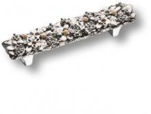 Ручка скоба "Bouquet" эксклюзивная коллекция, глянцевое серебро 96 мм 01.96 MO07 фото, цена 4 855 руб.