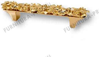Ручка скоба "Bouquet" эксклюзивная коллекция, глянцевое золото 24 к 96 мм 01.96 MO19 фото, цена 4 855 руб.