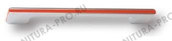 Ручка-скоба модерн, глянцевый хром с оранжевой вставкой 160 мм 182160MP02PL09 фото, цена 1 125 руб.