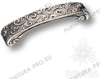 Ручка скоба, сплав олова и серебра, цвет античное серебро 128 мм 850.128.16 фото, цена 9 745 руб.