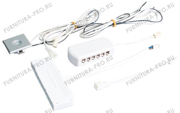 Выключатель с диммером Touch ME FW, 30 Вт/12В, 60 Вт/24В, отделка под алюминий 1742010 фото, цена 4 040 руб.